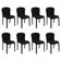 Kit 8 Cadeiras Tramontina Anna Em Polipropileno Preto 92028-009