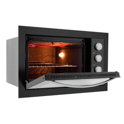 Forno Elétrico Fischer Fit Line Embutir 48l Preto 110V Autolimpante 34493(95481)