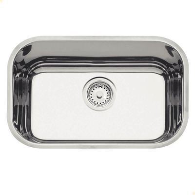 Cuba Tramontina Lavínia 47 Bl Prime Em Aço Inox Alto Brilho 47x30 Cm Com Válvula 94022207