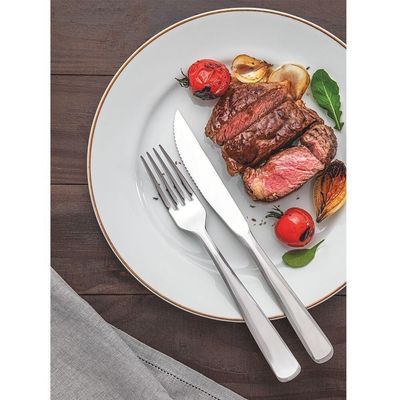 Faqueiro Tramontina Pacific Aço Inox C- Facas De Churrasco Brilho E Detalhes No Cabo 36 Pçs 66962134