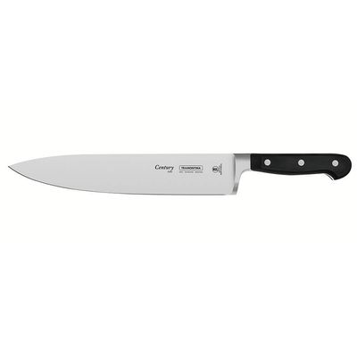 Faca Chef Tramontina Century Lâmina Em Aço Inox Cabo De Policarbonato E Fibra De Vidro 10" 24011110