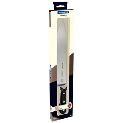 Faca Chef Tramontina Century Lâmina Em Aço Inox Cabo De Policarbonato E Fibra De Vidro 10" 24011110