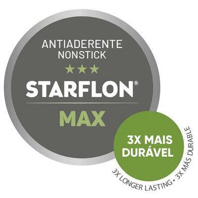 Jogo De Panelas Tramontina Caribe Com Antiaderente Starflon Max 05 Peças Vermelho 20297508
