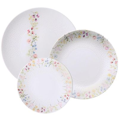 Jogo De Pratos Tramontina Artemis Em Porcelana Decorada 12 Peças - 96589043