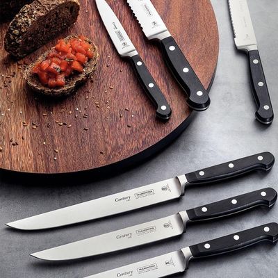 Faca Para Cozinha Tramontina Century Lâmina Em Inox Cabo De Policarbonato Fibra De Vidro 8" 24007108