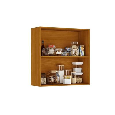 Armário Aéreo De Cozinha Itatiaia Lumina 2 Portas 80cm Em Madeira MDF Cinamomo-fendi