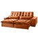 Sofá 4 Lugares Retrátil E Reclinável Bruna 2.50m Veludo Terracota Terracota