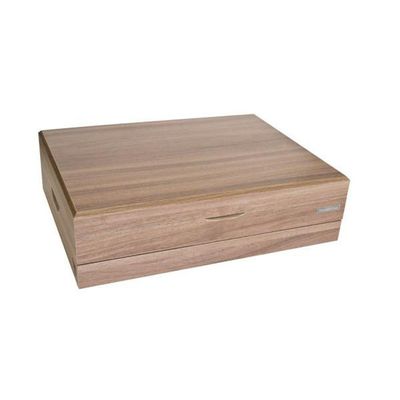 Faqueiro Classic Aço Inox e Estojo de Madeira MDF Inox Polido Brilho Prata