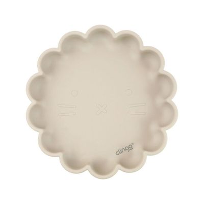 Prato De Silicone Leão Fendi Com Ventosa E Design Seguro