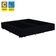 Cama Box Casal Bipartido Suede Mega Cama Preto 138x188x42cm