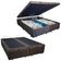 Cama Box Baú Casal Bipartido Suede Mega Cama Marrom 138x188x45cm