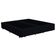 Cama Box Casal Bipartido Suede Mega Cama Preto 138x188x42cm