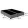 Cama Box Casal Bipartido Suede Mega Cama Cinza 138x188x42cm