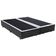 Cama Box Casal Bipartido Sintético Mega Cama Cinza 138x188x42cm