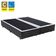 Cama Box Casal Bipartido Sintético Mega Cama Cinza 138x188x42cm