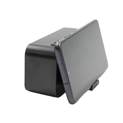 Relogio Despertador Digital Caixa De Som Bluetooth Radio Espelhado Usb Led G10 Preto