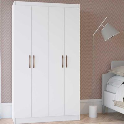 Armário 4 Portas Multiuso Multimóveis Vcr8000 Branco