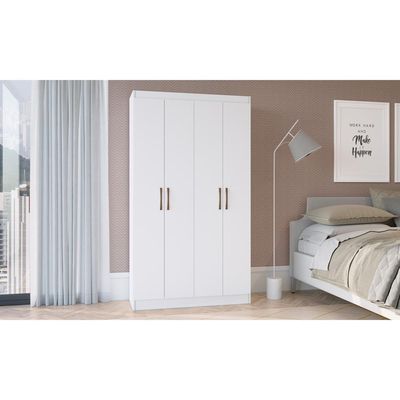 Armário 4 Portas Multiuso Multimóveis Vcr8000 Branco