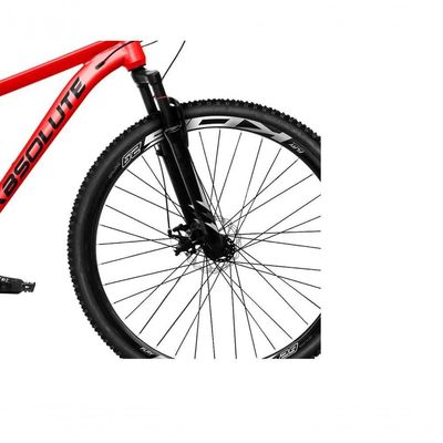 Bicicleta Aro 29 Absolute Nero 5 Alumínio 21v Câmbios Shimano Freio A Disco Hidráulico Mtb vermelho Tam: 15