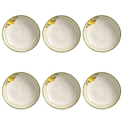 Conjunto De Pratos Fundos 06 Peças Bio Lemon Porto Brasil