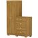 Cômoda Para Quarto 2 Portas 4 Gavetas 120cm Tulsa V01 Nature - Lyam Decor