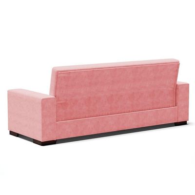Sofá Cama 2 Lugares Para Sala De Estar Suede Rosê