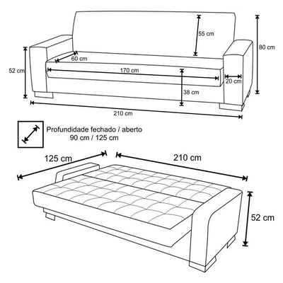 Sofá Cama 2 Lugares Para Sala De Estar Suede Rosê