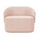 Sofá 2 Lugares Namoradeira Orgânica Para Sala Malu Bouclê M11 - D'rossi Cor Rose