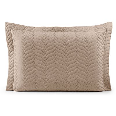 Porta Travesseiro Avulso 70cm x 50cm Com Debrum 1 Peça Paris Matelado  Percal 150 Fios 100% Algodão - Cáqui