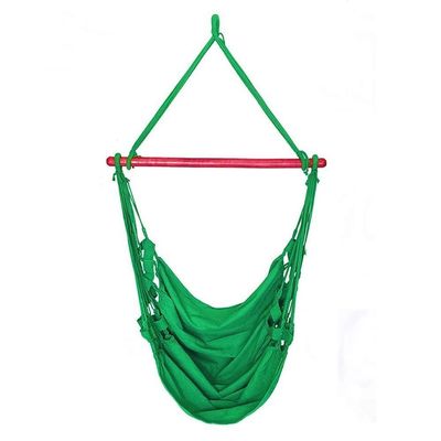 Cadeira Rede Balanço De Teto Suspensa Cor:Verde Bandeira