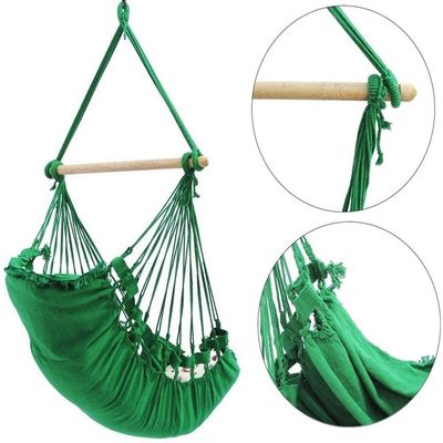 Cadeira Rede Balanço De Teto Suspensa Cor:Verde Bandeira