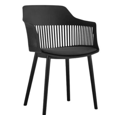 Mesa de Jantar Quadrada 90cm com 4 Cadeiras Marcela –  Preto