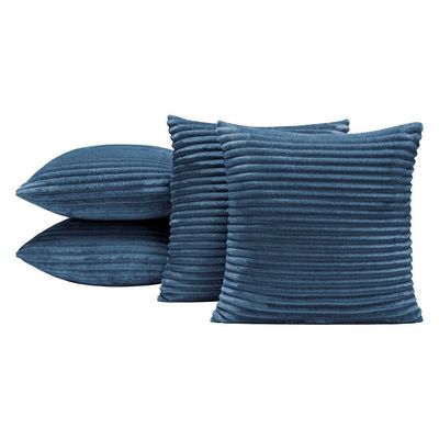 Capas de Almofadas Velvet Bariloche 45x45cm 04 Peças - Marinho