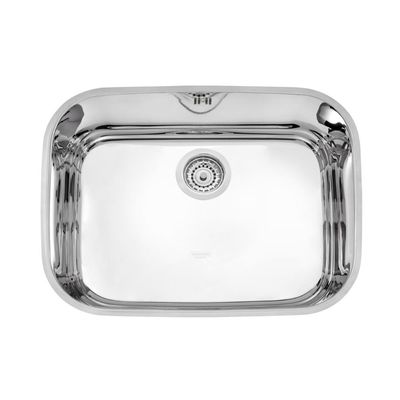Cuba de embutir Tramontina Lavínia 48 BL em aço inox alto brilho 48x34 cm