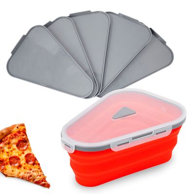 Pote Expansível Armazenar Pizza - Vermelho