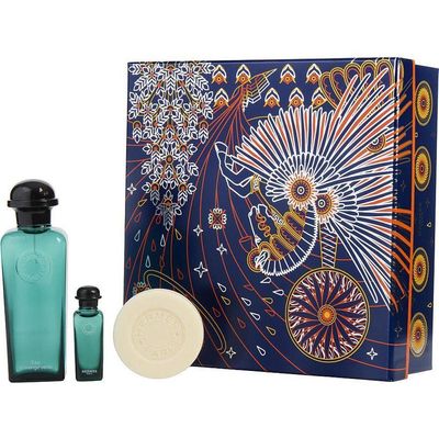 Perfume Unisex Hermes D'orange Vert Eau De Colônia Spray 100 ml & 7 Sabonete 50