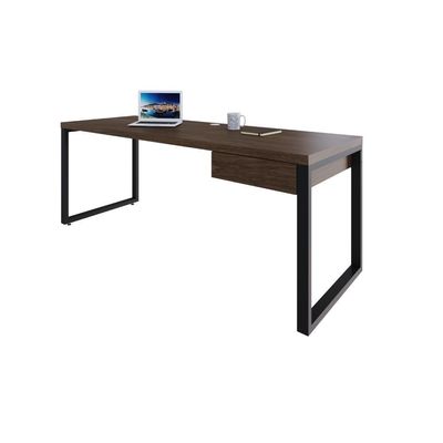 Mesa Presidente C-01 Gav. 190x70x75cm Yon - Nogueira-est.preta Nogueira-est.preta