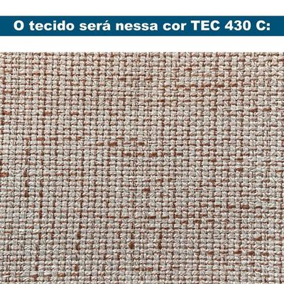 Sofá Los Ozki 160 Cm Madeira Eucalipto Cedro Tecido 430c Corda Redonda Canela