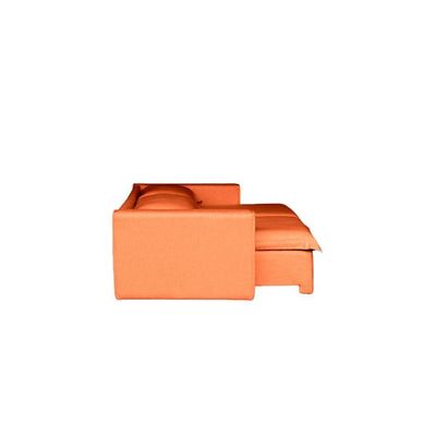 Sofá Cama Casal Retrátil E Reclinável Em Linho Sofatec Terracota