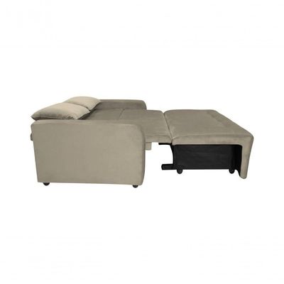 Sofá Cama Para Sala De Estar Amora New Veludo Matrix - Capp Cappuccino