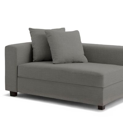 Recamier Divã Aspen 1,60m Linho Grafite - Inova Decorações