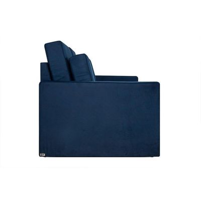 Sofá Cama Castor Casal Salerno Max Suede Azul 2 Lugares