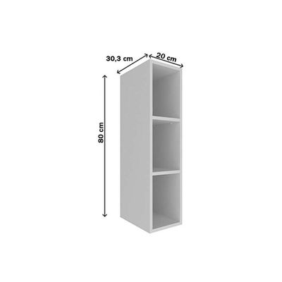 Armário Aéreo Cozinha Tecno Mobili Garrafeiro Cz-3318 20cm Branco