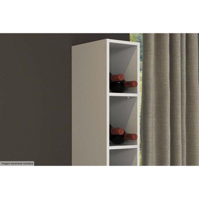 Armário Aéreo Cozinha Tecno Mobili Garrafeiro Cz-3318 20cm Branco