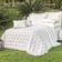 Kit Cobre Leito Sensualle Casal Queen 5 Peças Percal 400 Fios 100% Algodão - Branco