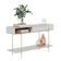 Rack Bancada Maggiore 2.4 Com Aparador Para Sala Sena Off White Matte Freijó - Colibri