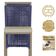 Mesa Bistrô E 4 Banquetas Roma Fendi Corda Estofado 7 Trama Azul