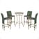 Mesa Bistro E 4 Banquetas Roma Fendi Corda Náutica 11 Verde