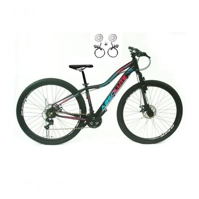 Bicicleta Aro 29 Absolute Hera Feminina Alumínio 21v Freio Hidráulico Garfo Suspensão Preto 15