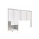 Cabeceira Sleep Movelove Cama Solteiro + Criado Suspenso